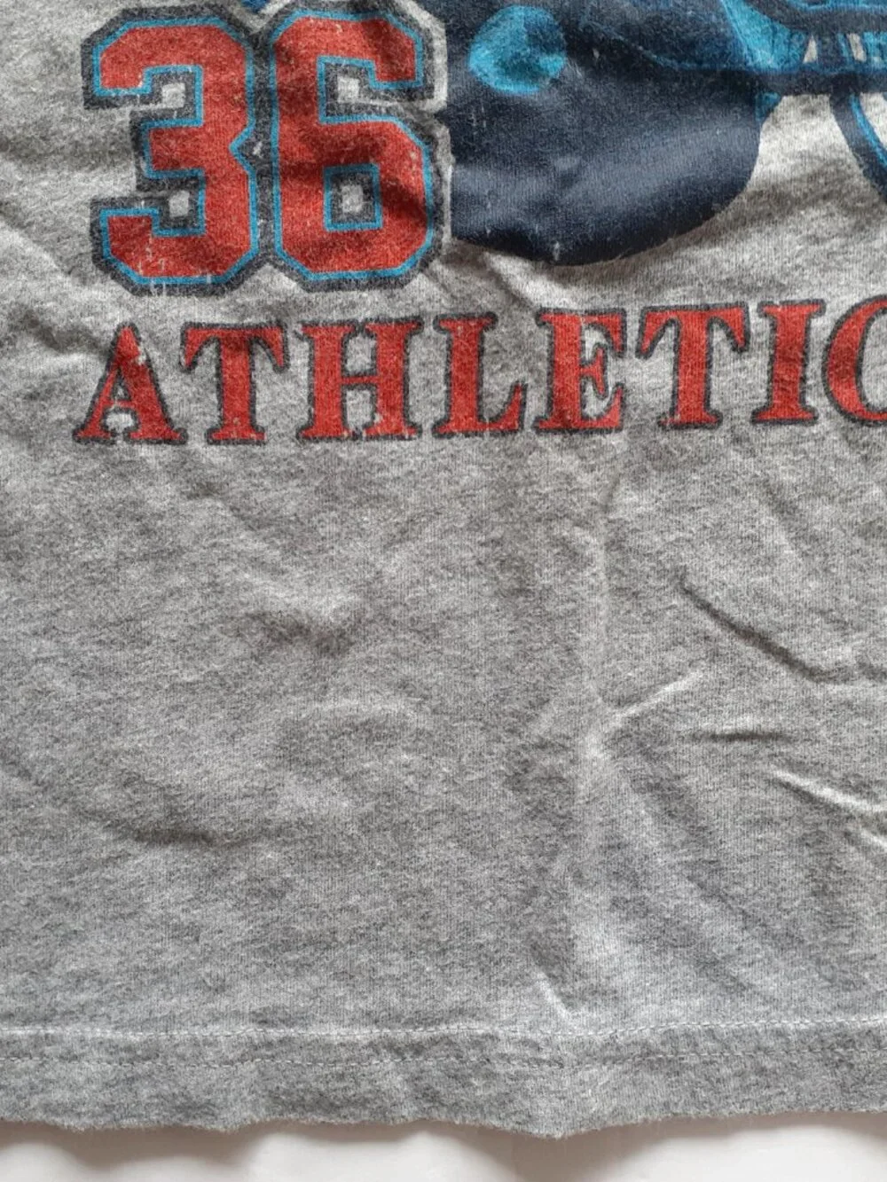 Children's Place Boys T-Shirt Football Gray Long Sleeve 3T